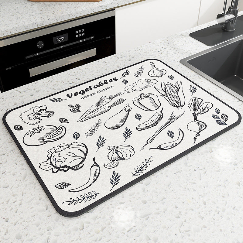 Vintage Mosaic Kitchen Counter Mat | Thrascher