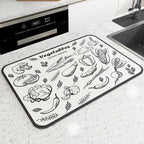 Vintage Mosaic Kitchen Counter Mat | Thrascher