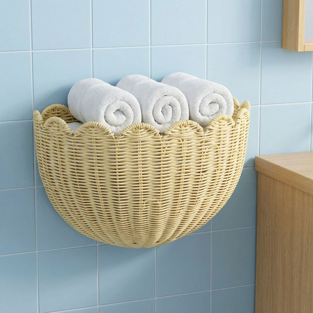 Wall Basket for Towels | Thrascher