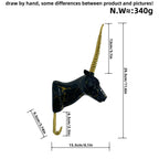 Wall Hook in the Form of a Stylized Unicorn | Thrascher