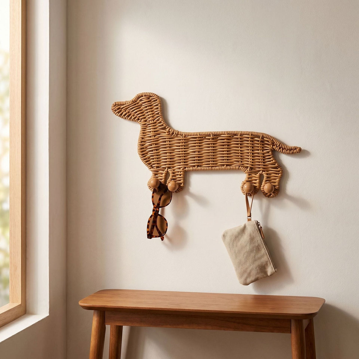 Wall Hook Woven Natural Fiber | Thrascher