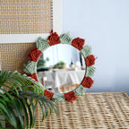 Wall Mirror with Decorative Macrame Frame | Thrascher