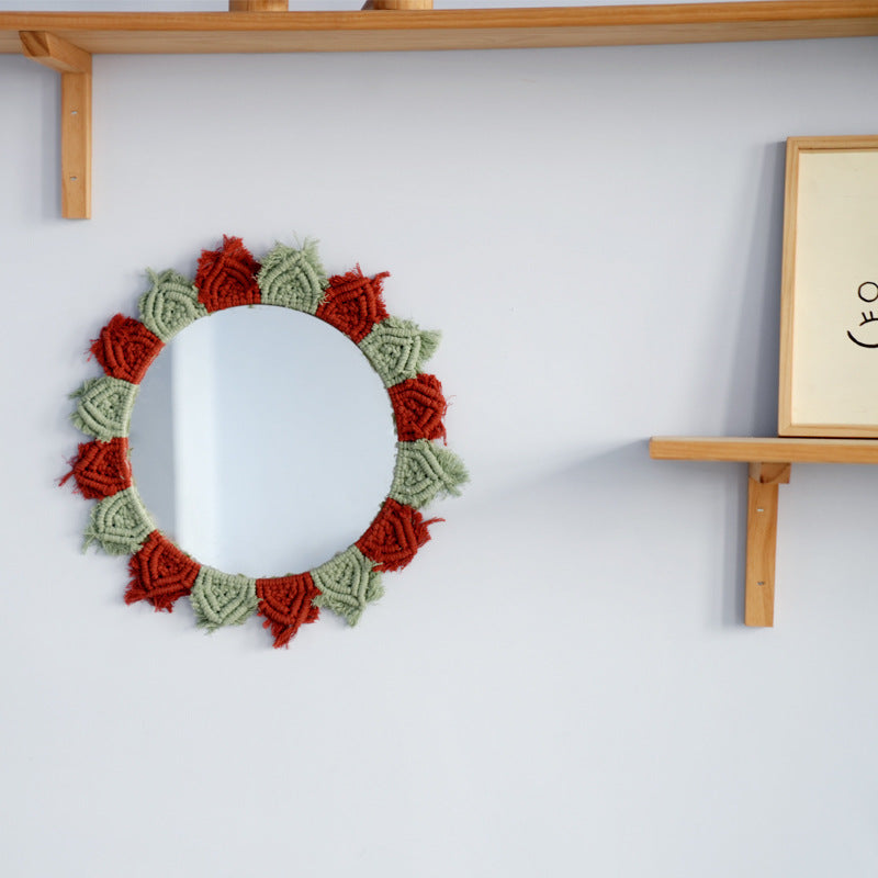 Wall Mirror with Decorative Macrame Frame | Thrascher