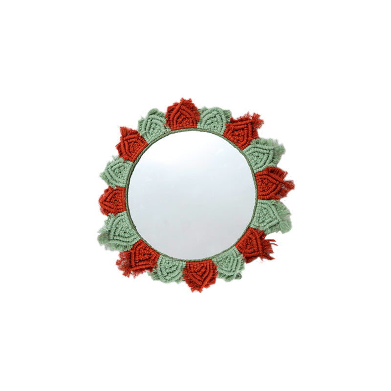 Wall Mirror with Decorative Macrame Frame | Thrascher