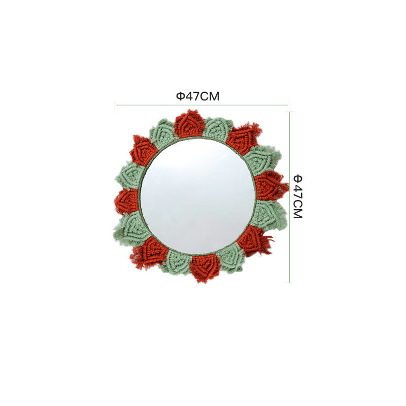 Wall Mirror with Decorative Macrame Frame | Thrascher