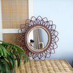 Wall Mirror with Elaborate Macrame Frame | Thrascher