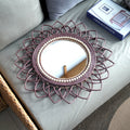 Wall Mirror with Elaborate Macrame Frame | Thrascher