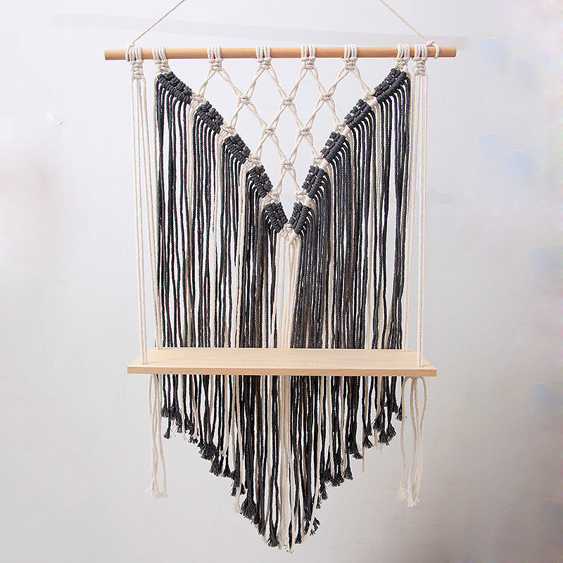 Wall-Mounted Macrame Shelf | Thrascher