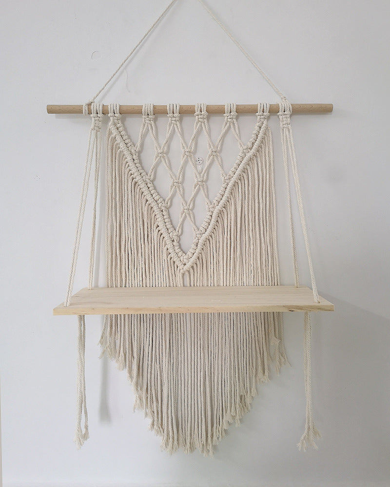 Wall-Mounted Macrame Shelf | Thrascher