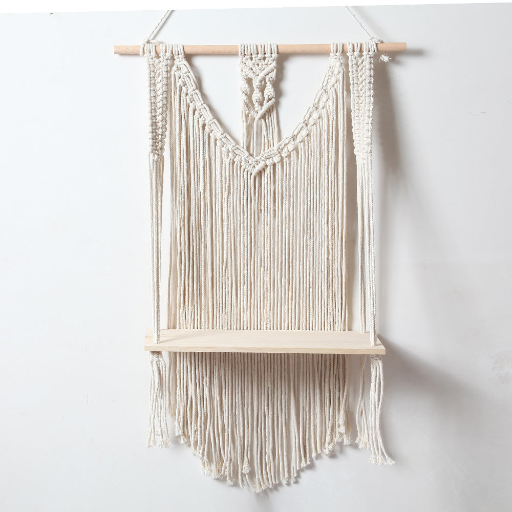 Wall-Mounted Macrame Shelf | Thrascher