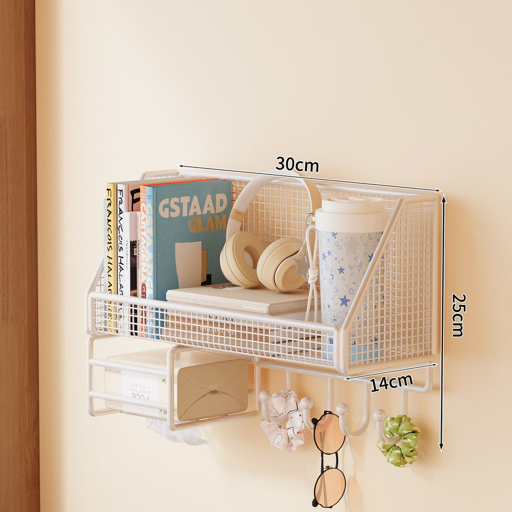 Wall-Mounted Mesh Storage Shelf | Thrascher