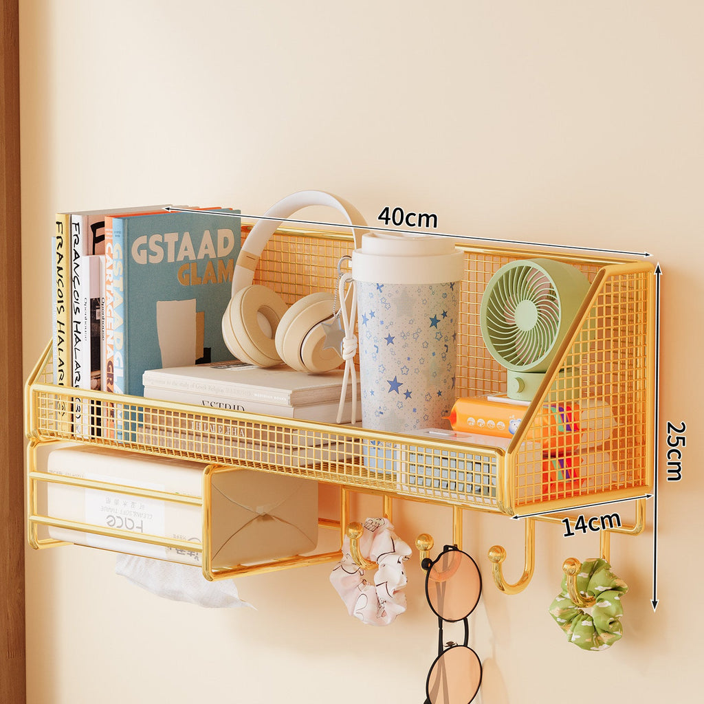Wall-Mounted Mesh Storage Shelf | Thrascher