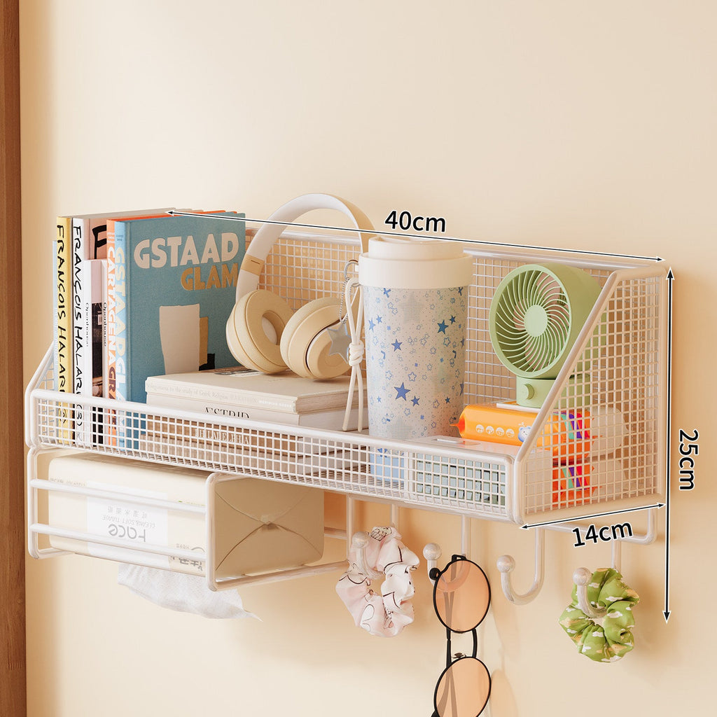 Wall-Mounted Mesh Storage Shelf | Thrascher