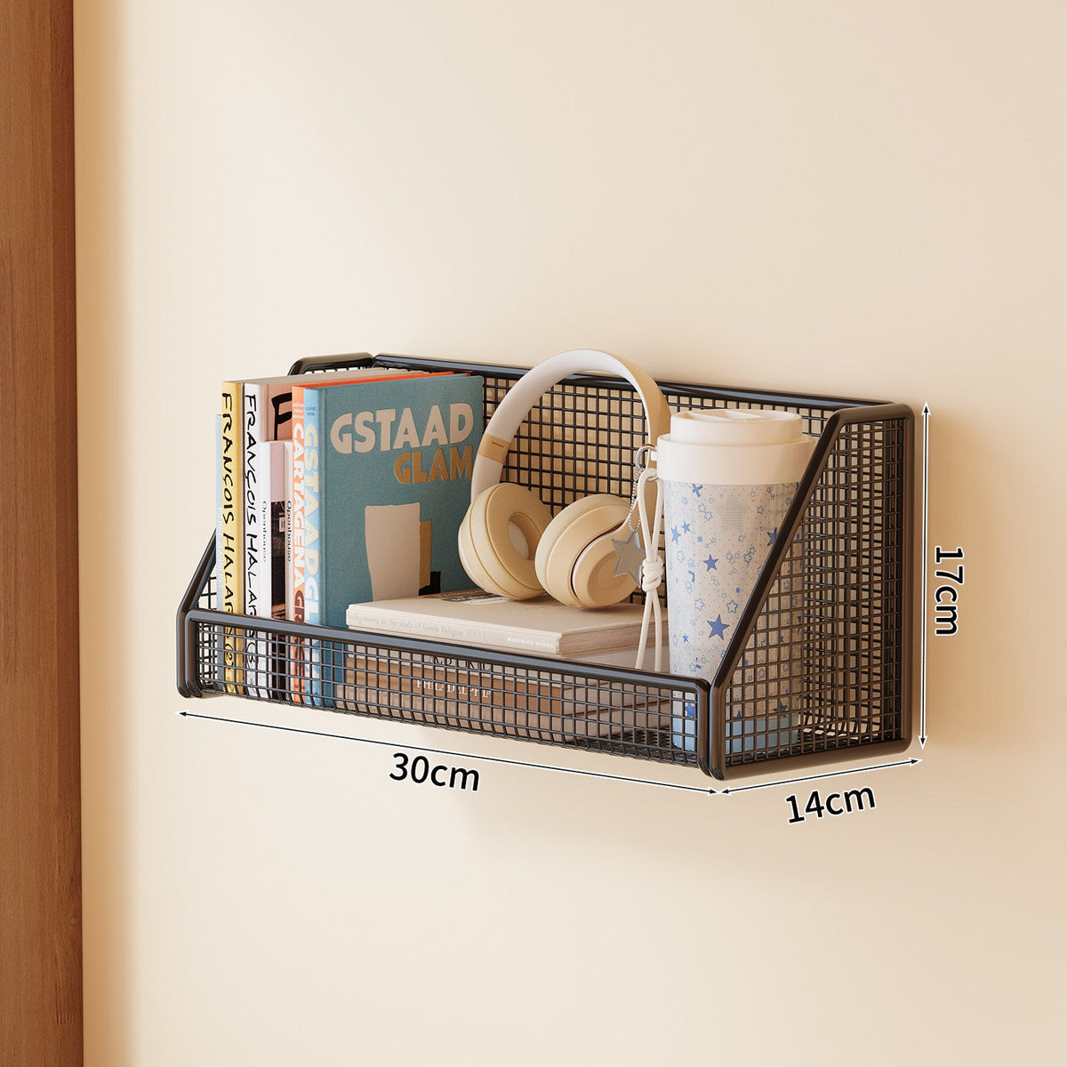 Wall-Mounted Mesh Storage Shelf | Thrascher