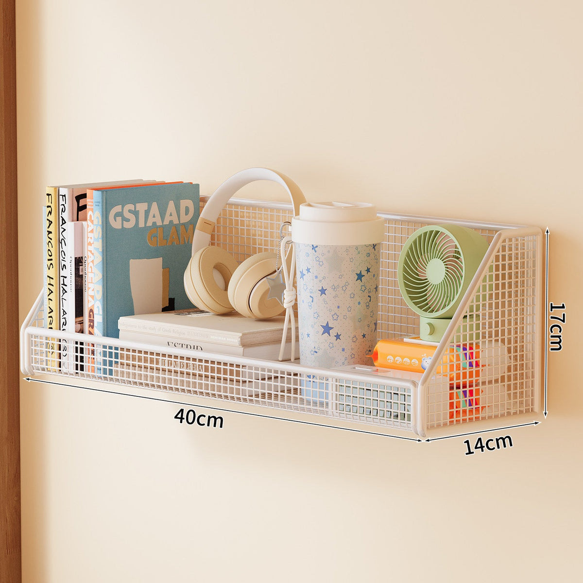 Wall-Mounted Mesh Storage Shelf | Thrascher