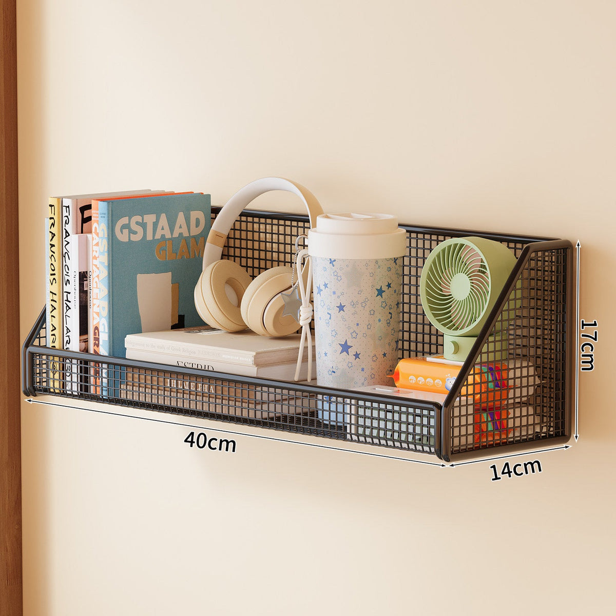 Wall-Mounted Mesh Storage Shelf | Thrascher