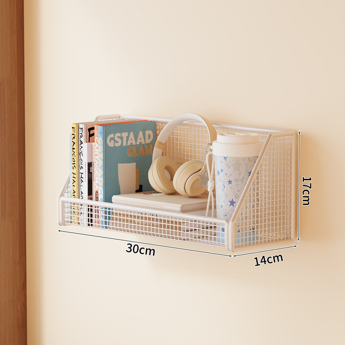Wall-Mounted Mesh Storage Shelf | Thrascher
