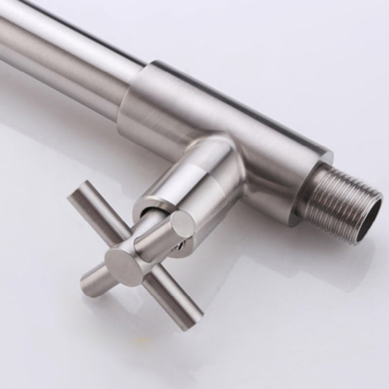 Wall-Mounted Stainless Steel Bathroom Faucet with Swivel Spout, 15 cm, view 17
