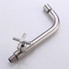 Wall-Mounted Stainless Steel Bathroom Faucet with Swivel Spout, 15 cm, view 18