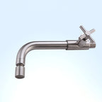 Wall-Mounted Stainless Steel Bathroom Faucet with Swivel Spout, 15 cm, view 20