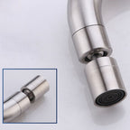 Wall-Mounted Stainless Steel Bathroom Faucet with Swivel Spout, 15 cm, view 25