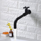 Wall-Mounted Stainless Steel Bathroom Faucet with Swivel Spout, 15 cm, view 26