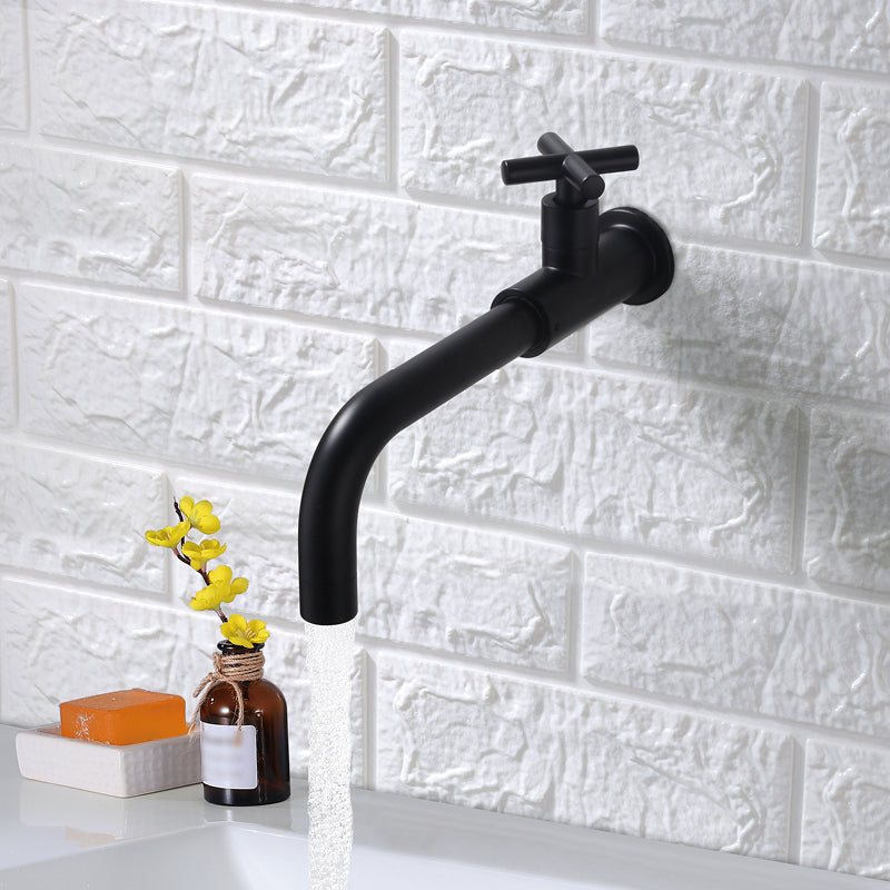 Wall-Mounted Stainless Steel Bathroom Faucet with Swivel Spout, 15 cm, view 26