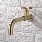 Wall-Mounted Stainless Steel Bathroom Faucet with Swivel Spout, 15 cm, view 27