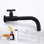 Wall-Mounted Stainless Steel Bathroom Faucet with Swivel Spout, 15 cm, view 37
