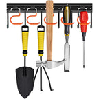 Wall-Mounted Tool Holder for Shovels, Hammers and Screwdrivers, view 8