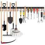 Wall-Mounted Tool Holder for Shovels, Hammers and Screwdrivers, view 9