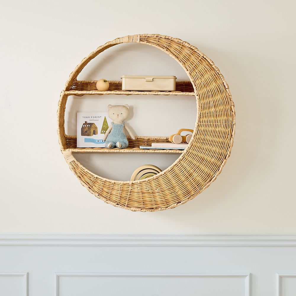Wall Shelf made of Handcrafted Willow Material | Thrascher