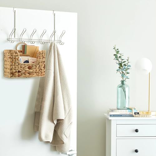 Wall Shelf made of Untreated Wood with Rattan Inserts | Thrascher