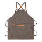 Waterproof Polyester-Cotton Canvas Sleeveless Apron, One Size, view 5