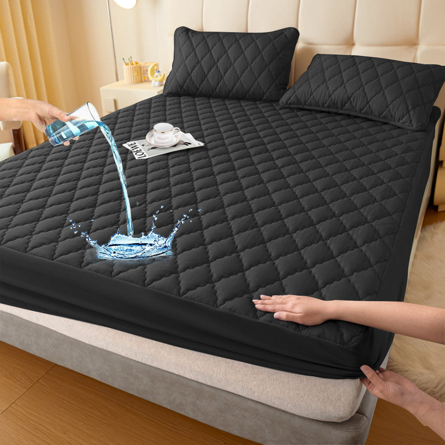 Waterproof Urine-Proof Fitted Mattress Protector, Polyester + TPU, view 10