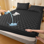 Waterproof Urine-Proof Fitted Mattress Protector, Polyester + TPU, view 10