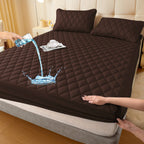 Waterproof Urine-Proof Fitted Mattress Protector, Polyester + TPU, view 11