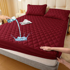 Waterproof Urine-Proof Fitted Mattress Protector, Polyester + TPU, view 12