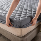 Waterproof Urine-Proof Fitted Mattress Protector, Polyester + TPU, view 3