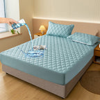 Waterproof Urine-Proof Fitted Mattress Protector, Polyester + TPU, view 6