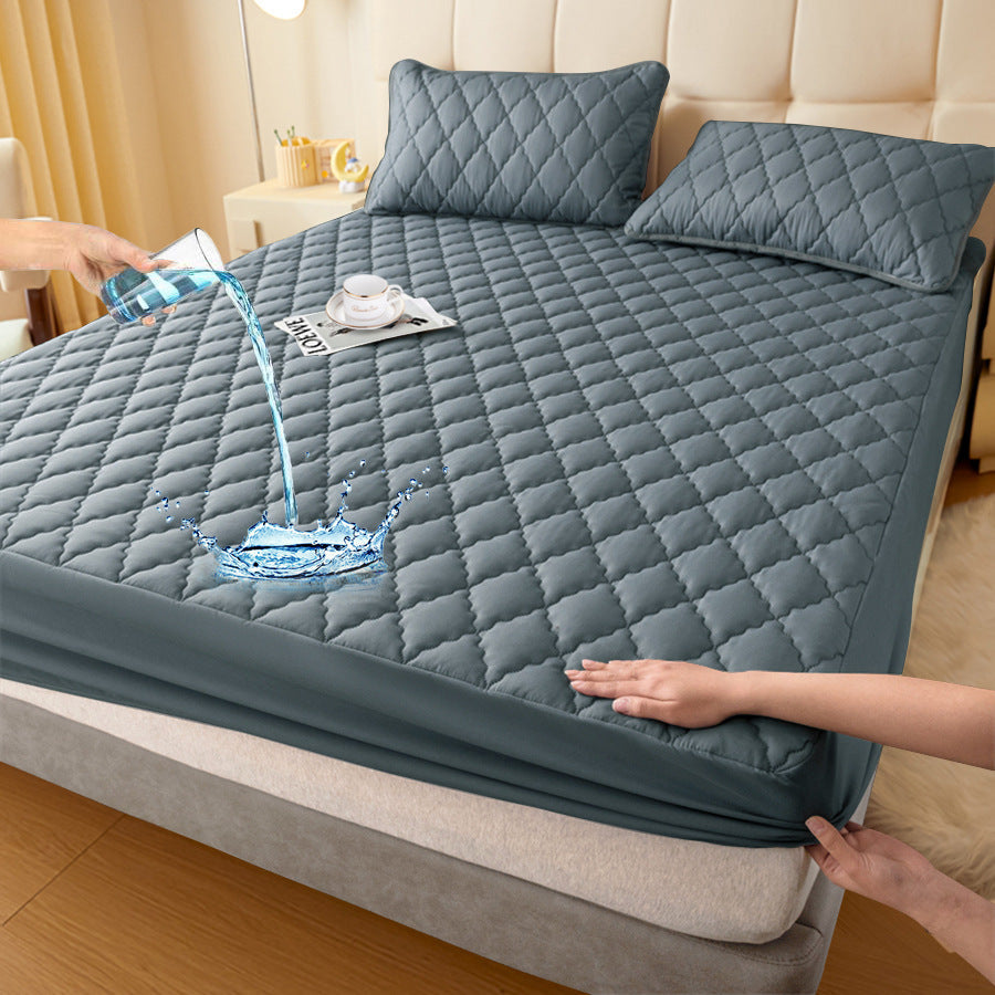 Waterproof Urine-Proof Fitted Mattress Protector, Polyester + TPU, view 7
