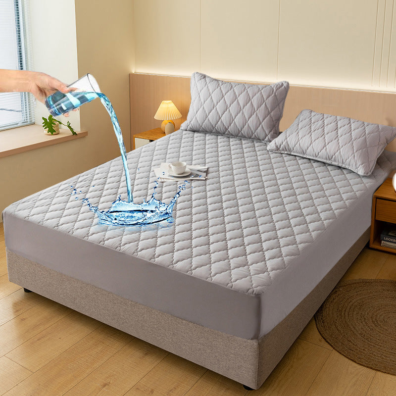Waterproof Urine-Proof Fitted Mattress Protector, Polyester + TPU, view 8