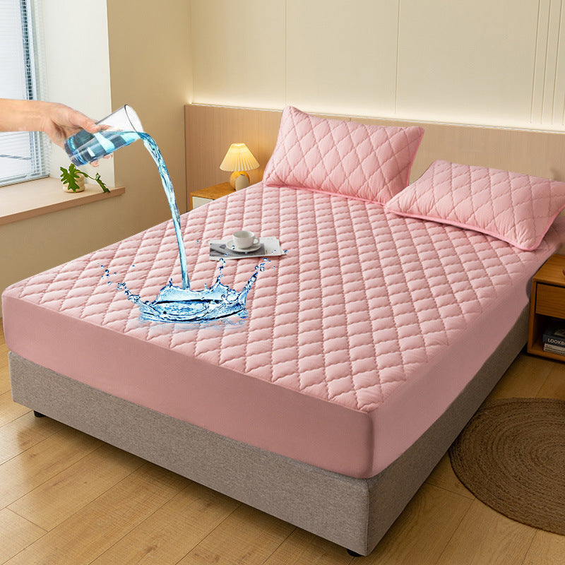Waterproof Urine-Proof Fitted Mattress Protector, Polyester + TPU, view 9