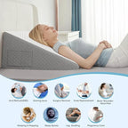 Wedge Pillow for Sleeping, High-Density Foam with Removable Washable Cover, view 11