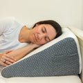 Wedge Pillow for Sleeping, High-Density Foam with Removable Washable Cover