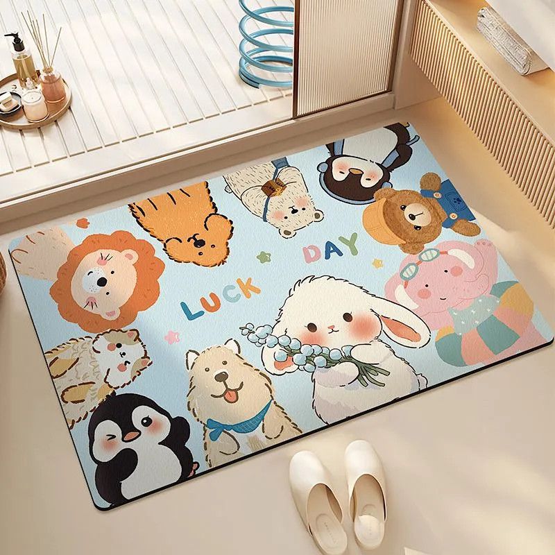 Welcome Home Cartoon Area Rug | Thrascher