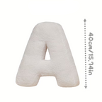 White Polyester Letter Decorative Pillow with PP Cotton Filling, view 11