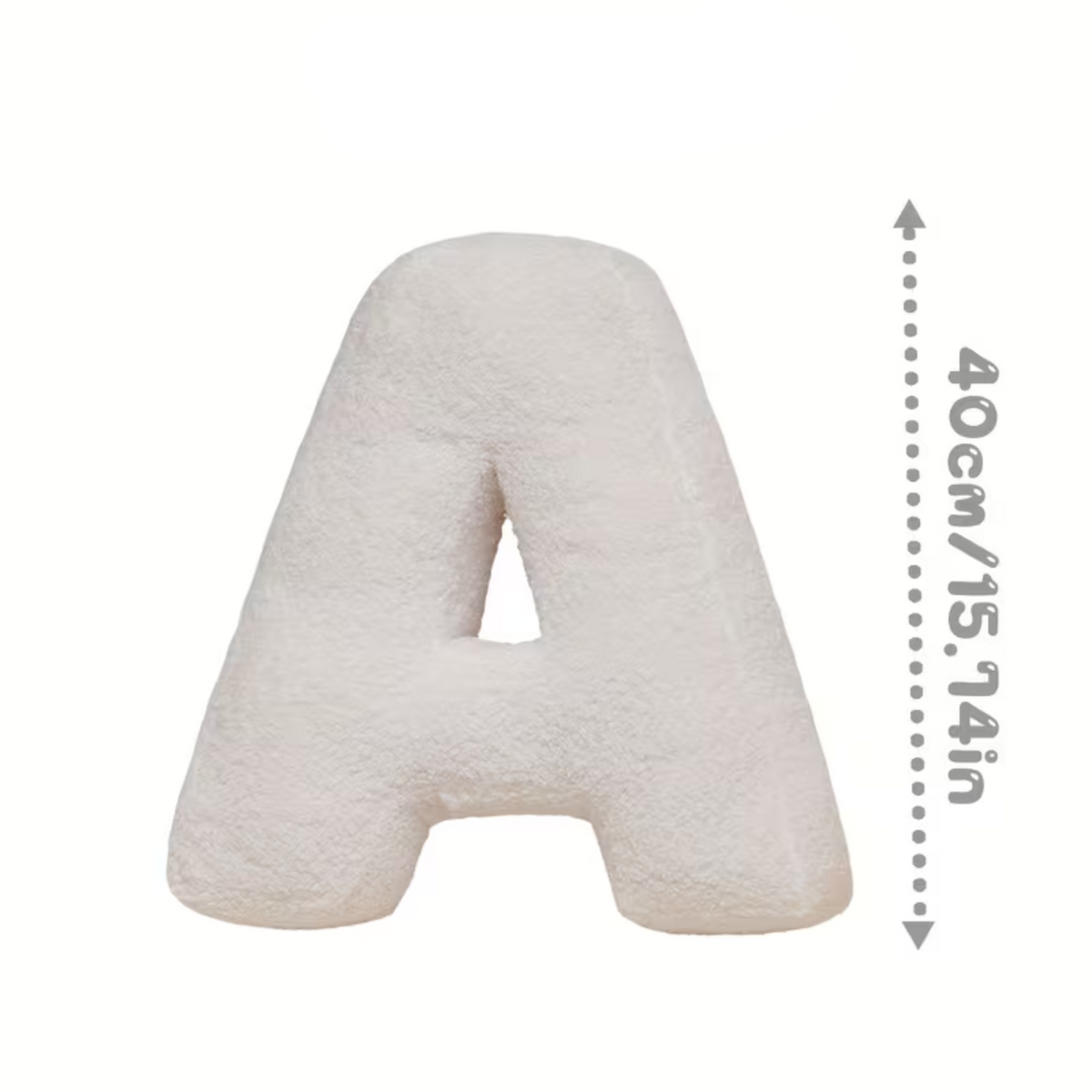 White Polyester Letter Decorative Pillow with PP Cotton Filling, view 11