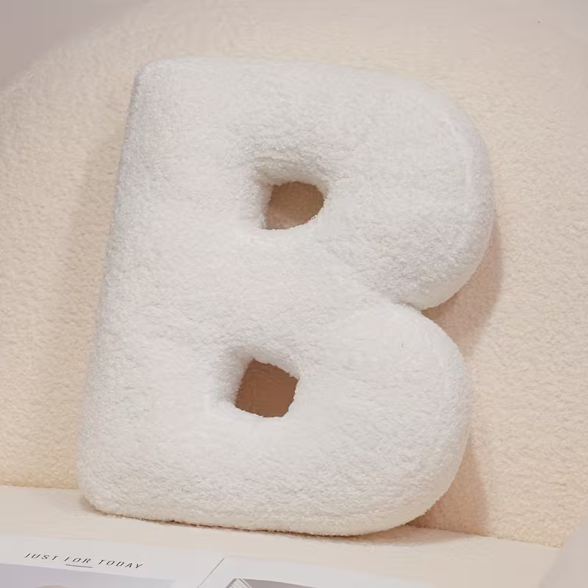 White Polyester Letter Decorative Pillow with PP Cotton Filling, view 12