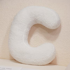 White Polyester Letter Decorative Pillow with PP Cotton Filling, view 13